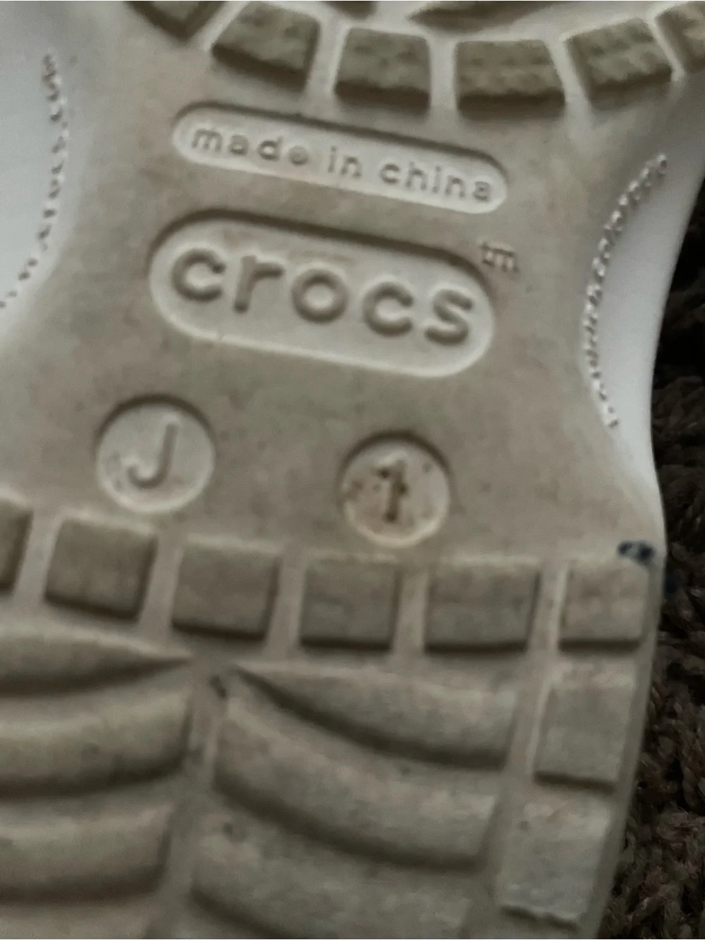 CROCS Kids White Clogs with Gold Decorative Charms